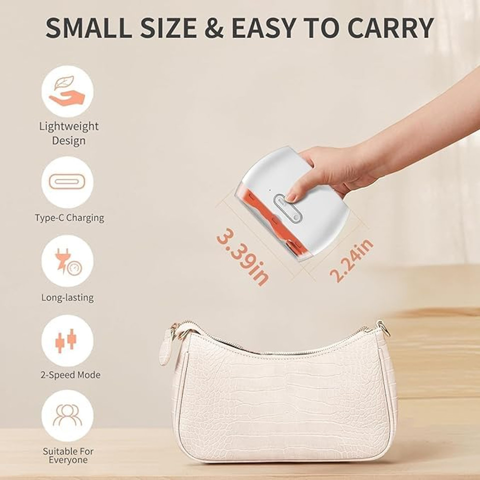 2-in-1 Electric Nail Clippers & Polisher with LED Light - Safe for Babies, Kids, Adults, Seniors,2-Speed Automatic Nail Trimmer, USB Rechargeable (Orange) 2-in-1 Electric Nail Clippers & Polisher with LED Light - Safe for Babies, Kids, Adults, Seniors,2-Speed Automatic Nail Trimmer, USB Rechargeable (Orange)