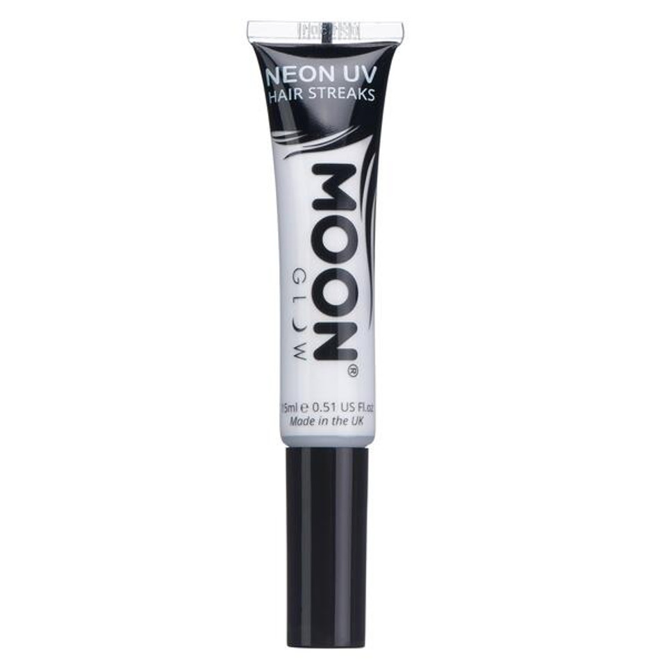 Moon Glow - Neon Uv Hair Streaks - White
