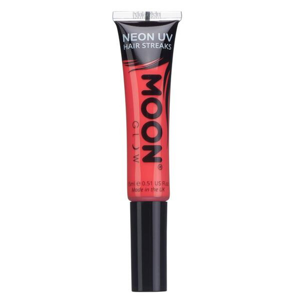 Moon Glow - Neon Uv Hair Streaks - Intense Red