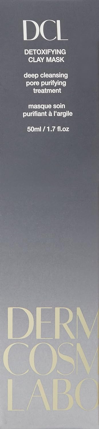 Dermatologic Cosmetic Laboratories Dcl Skincare Detoxifying Clay Mask Gently Exfoliates With Volcanic Ash To Treat Acne Breakouts And Loosens Blackheads, 1.7 Fl Oz