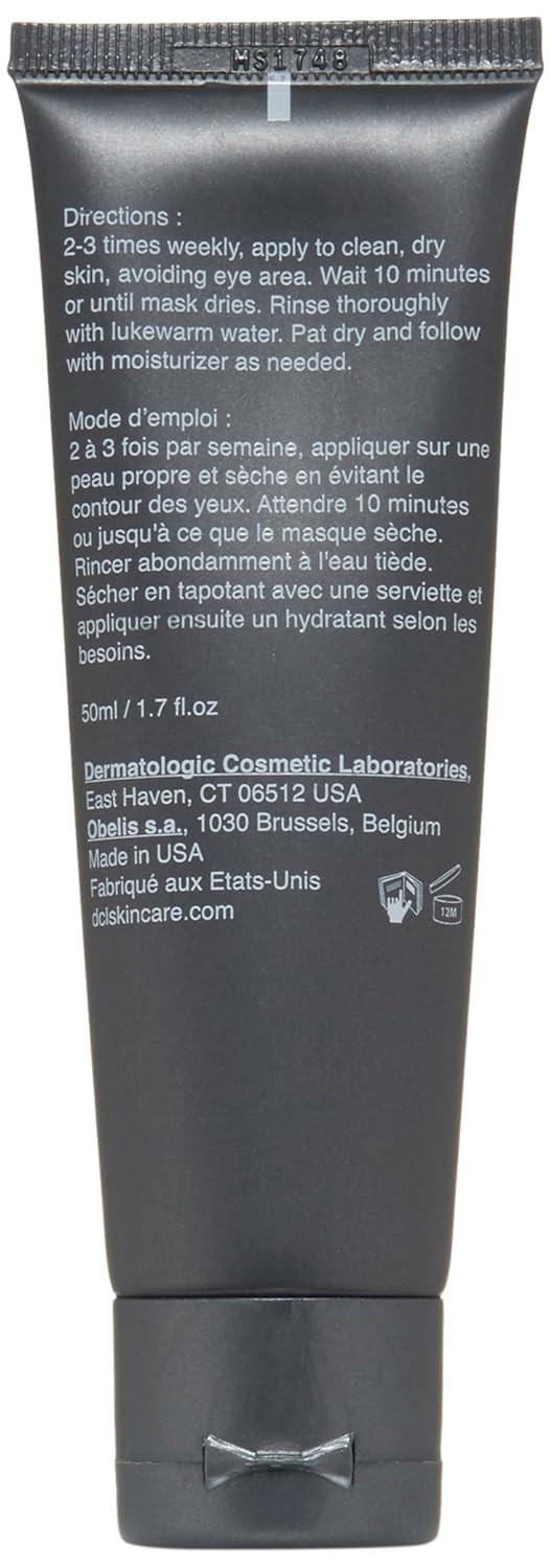 Dermatologic Cosmetic Laboratories Dcl Skincare Detoxifying Clay Mask Gently Exfoliates With Volcanic Ash To Treat Acne Breakouts And Loosens Blackheads, 1.7 Fl Oz