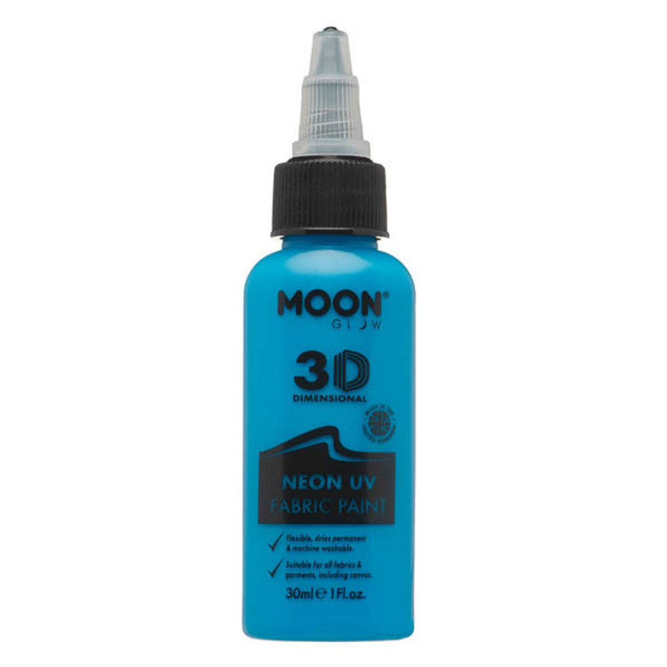 Moon Glow - Neon Uv Fabric Paint - 30Ml - Intense Blue