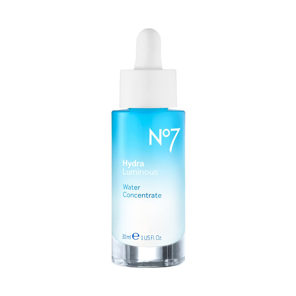 No7 Hydraluminous Water Concentrate - Hyaluronic Acid Serum With Vitamin C + Vitamin E - Pure Hyaluronic Acid Dry Skin Hydrating Serum - Facial Skin Care Products For All Skin Types (30Ml)