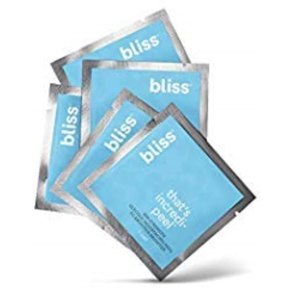Bliss That'S Incredi-Peel Glycolic Resurfacing Facial Pads - 15 Ct - Single-Step Pads For Exfoliating And Brightening - Targets Fine Lines And Discoloration - Travel-Friendly - Vegan & Cruelty-Free