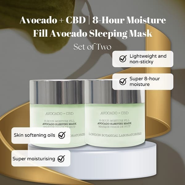 Lbl 2 X Avocado+Cbd Moisture Fill Avocado Sleeping Mask