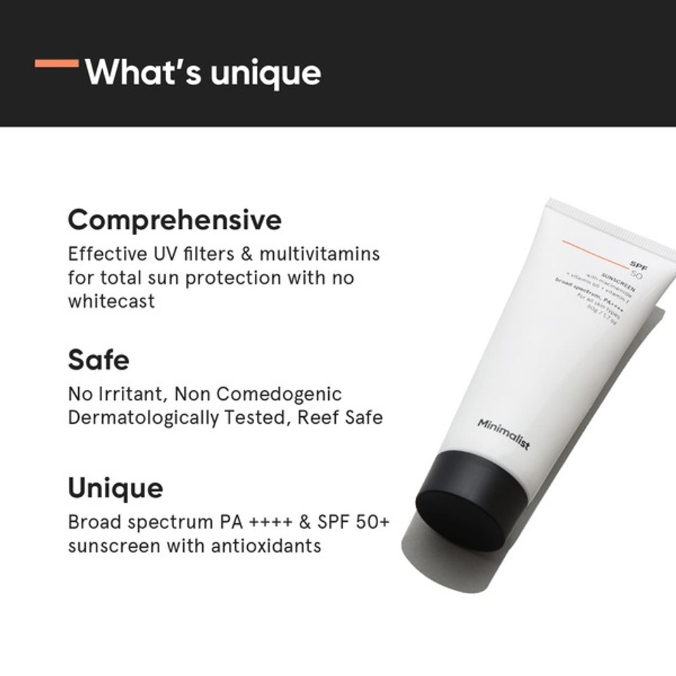 Minimalist Spf 50 Sunscreen 50G