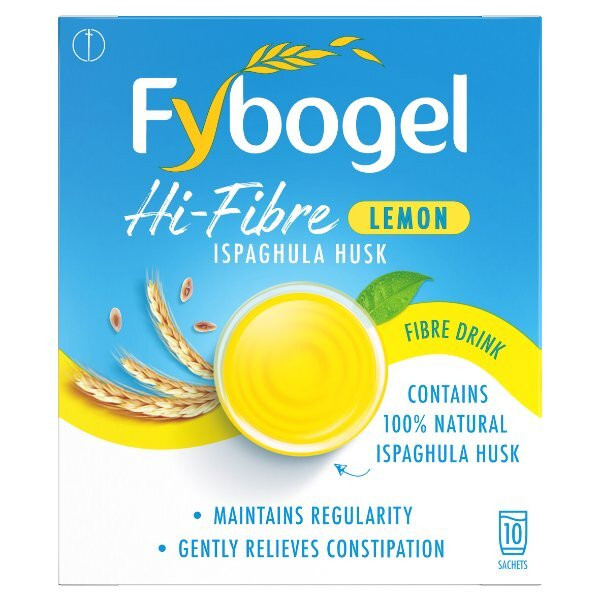 Fybogel Hi Fibre Lemon Constipation Relief 10 Sachets