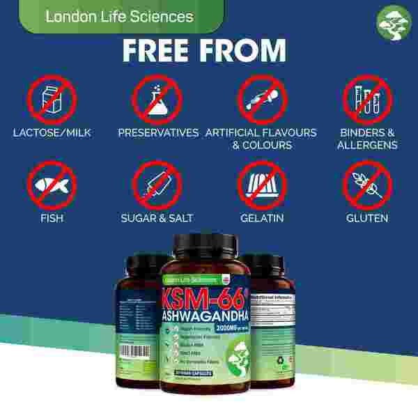 Lls Ashwagandha Ksm-66® 2000Mg, 30 Vegan Tablets