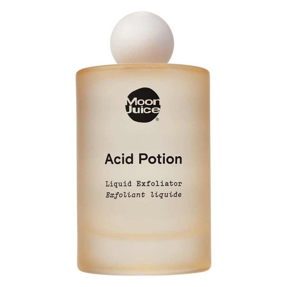 Moon Juice Acid Potion Aha And Bha Liquid Exfoliator | Chemical Skin Exfoliant To Resurface, Unclog & Balance | 25% Aha Bha Complex, Niacinamide & Reishi | Vegan, Cruelty-Free | 100Ml (3.3 Fl Oz)
