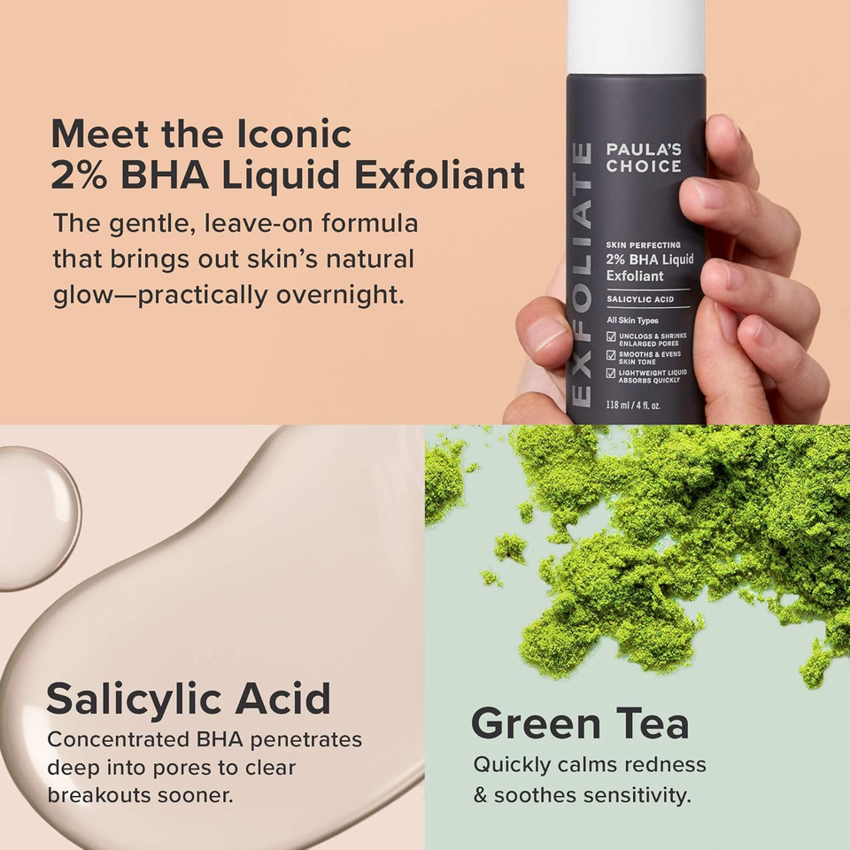 Paula'S Choice Skin Perfecting 8% Aha Gel Exfoliant & 2% Bha Liquid Duo - Facial Exfoliants For Blackheads, Enlarged Pores, Wrinkles, And Fine Lines W/Glycolic And Salicylic Acid