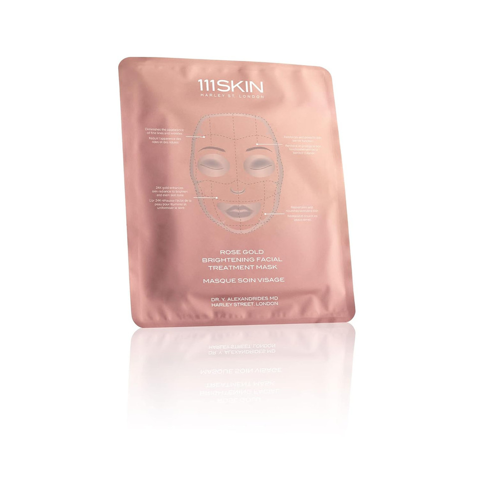 111Skin Rose Gold Radiance Edit| Gift Set Of Rose Gold Radiance Booster, Brightening Facial Treatment Mask And Illuminating Eye Mask |For Radiant Skin