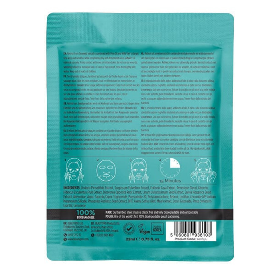 Beautypro Retinol Anti-Ageing Sheet Mask 22Ml
