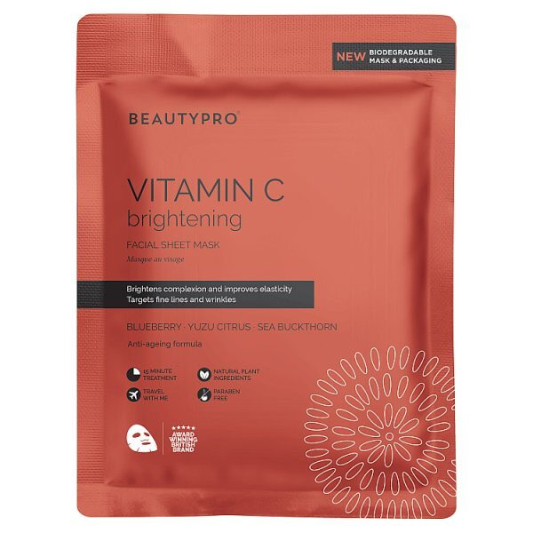 Beautypro Vitamin C Brightening Sheet Mask 22Ml