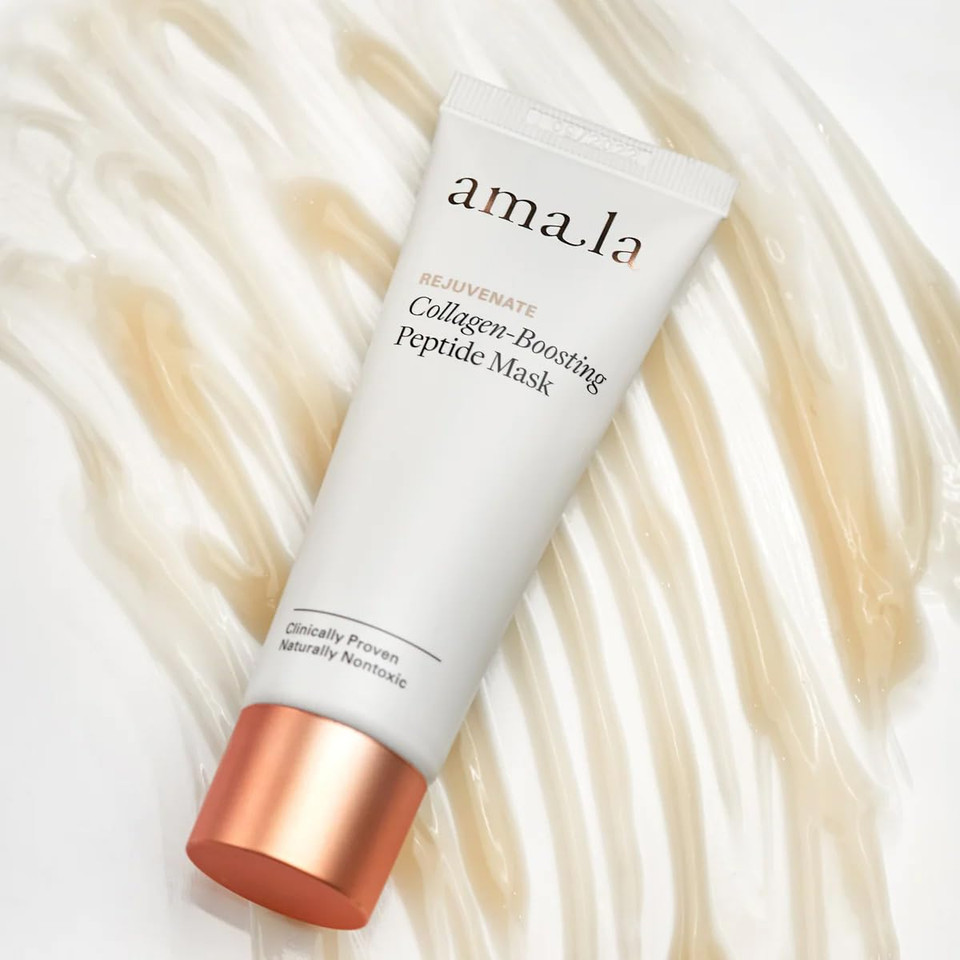 Amala Collagen-Boosting Peptide Mask With Natural Collagen, Activating Peptides, Moth Bean Retinol-Alternative, Anti-Aging Natural Face Mask For Fine Lines And Wrinkles (50Ml)