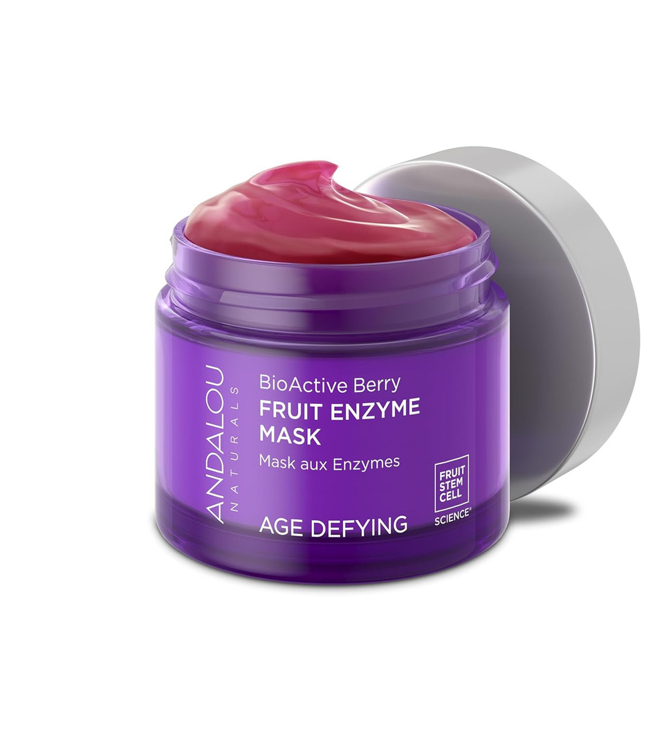 Andalou Naturals Bioactive 8 Berry Fruit Enzyme Mask, 1.7 Ounce