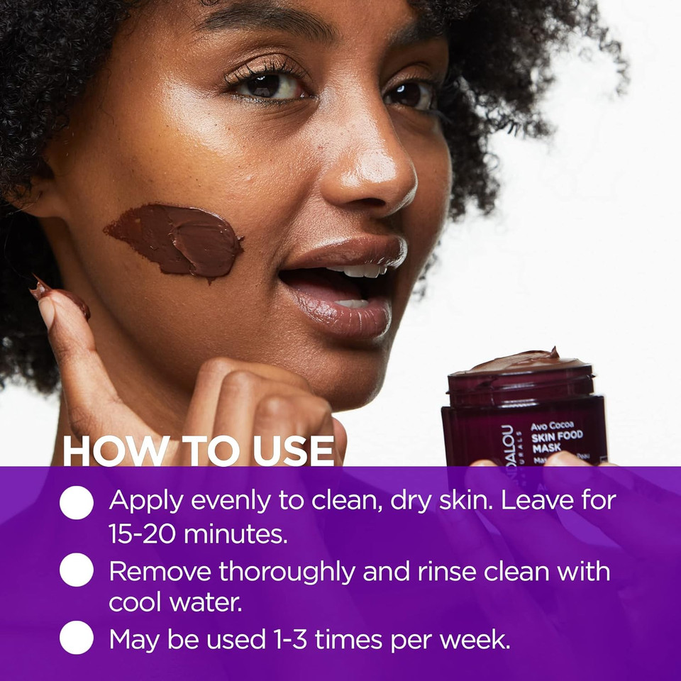 Andalou Naturals Facial Mask, Avo Cocoa Skin Food, 1.7 Ounce