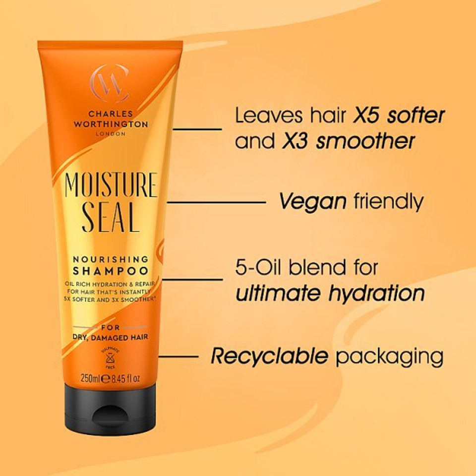 Charles Worthington Moisture Seal Shampoo 250Ml