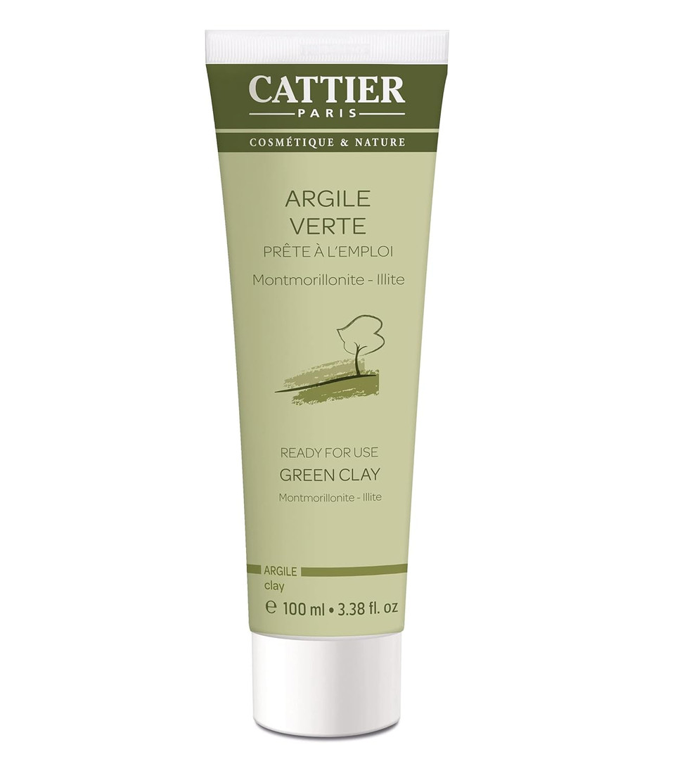 Cattier Green Clay Mask Ready For Use With All Natural Ingredients 100 Ml