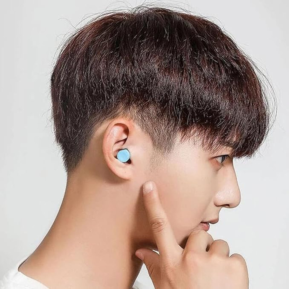 Ear Care Ultra Soft Foam Earplugs, Soft and Comfortable Silicone Earplugs for Sleeping, Focus, and Stress Relief, Reusable and Ideal for Sleep & Work
