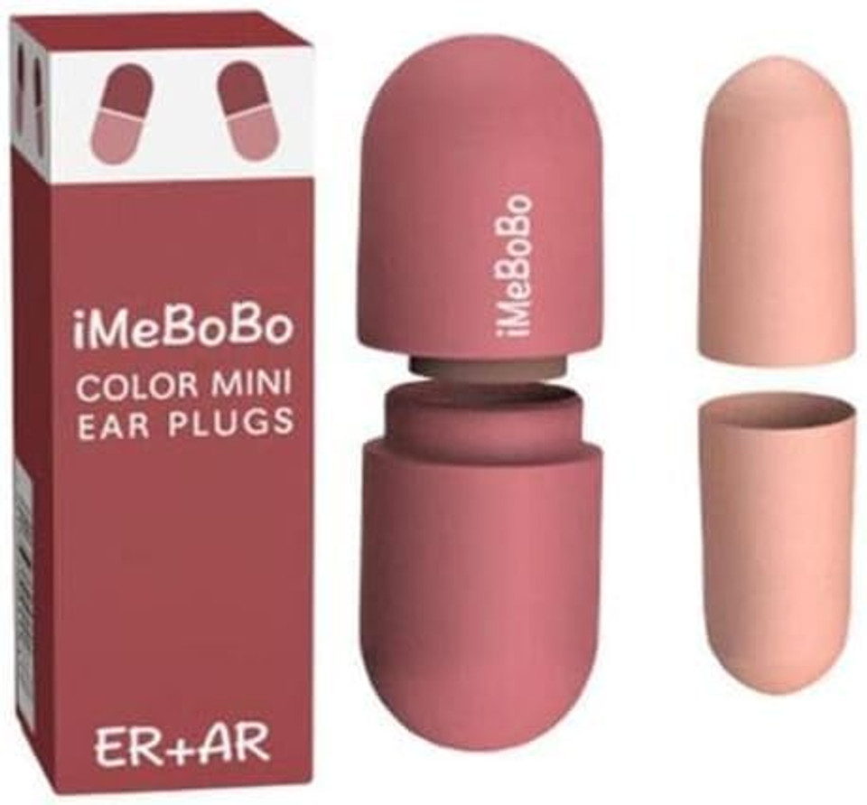 A pair of soft, reusable silicone earplugs designed for comfort and effective noise reduction, ideal for sleeping, focusing, and stress relief.
