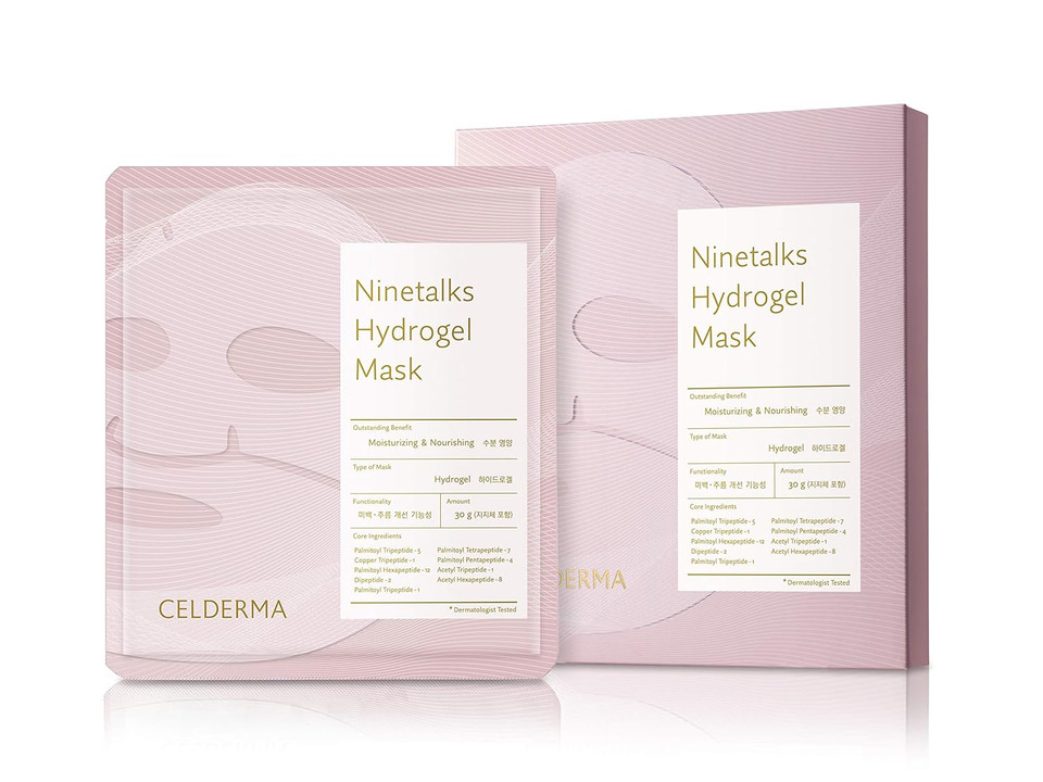 Celderma Season9 Ninetalks Hydrogel Mask [4Pcs] Anti-Aging, Brightening, Deep-Hydration