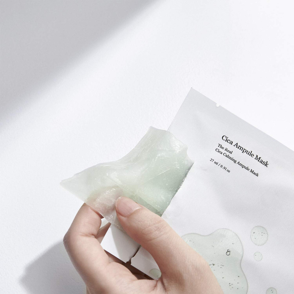Celimax The Real Cica Calming Ampoule Mask | With Centella Asiatica & Madecassoside, Korean Face Sheet Mask For Skincare, Hydrating, Wrinkle & Fine Lines, Stocking Stuffers, Christmas Gift, 27Ml (5Ea)01 Cica Calming Ampoule Sheet Mask