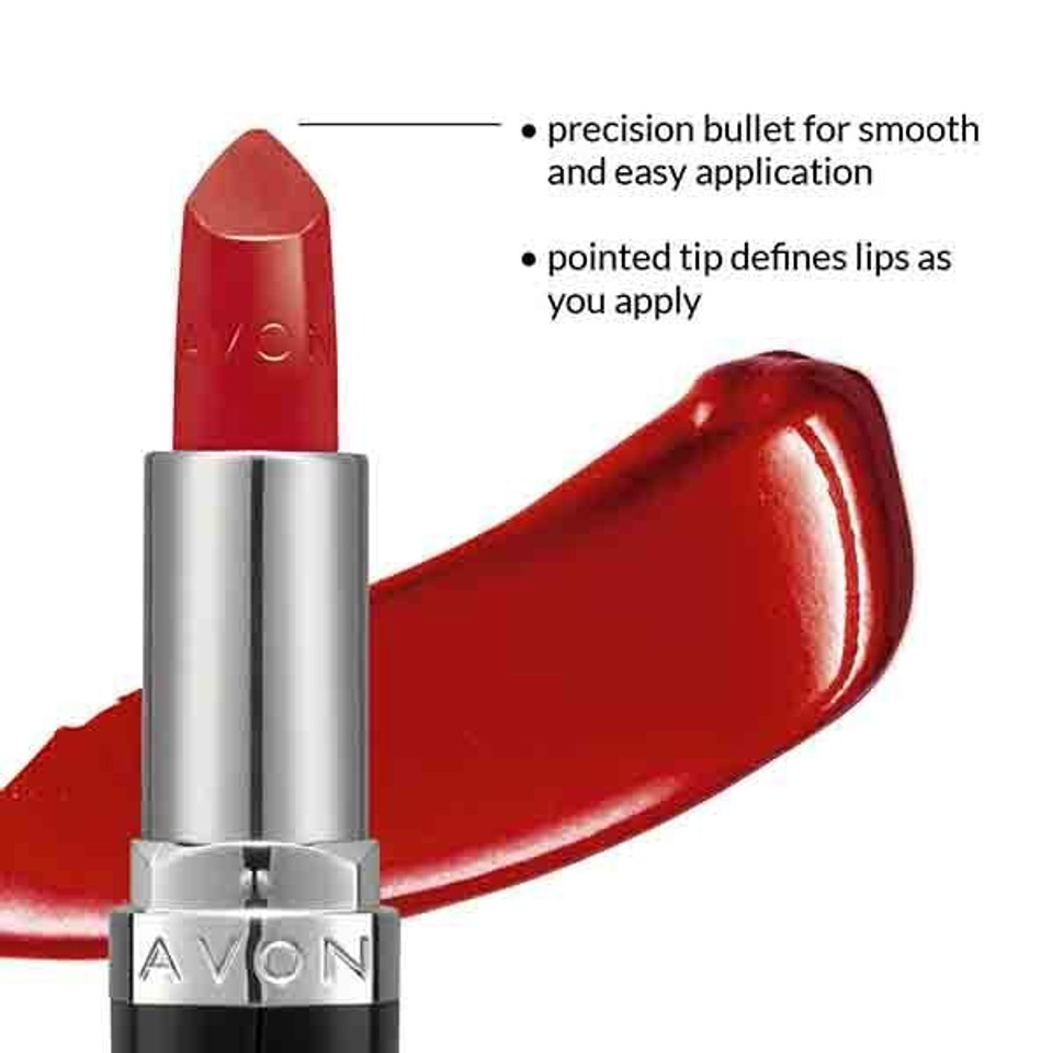 Avon Ultra Satin Lipstick Red 2000