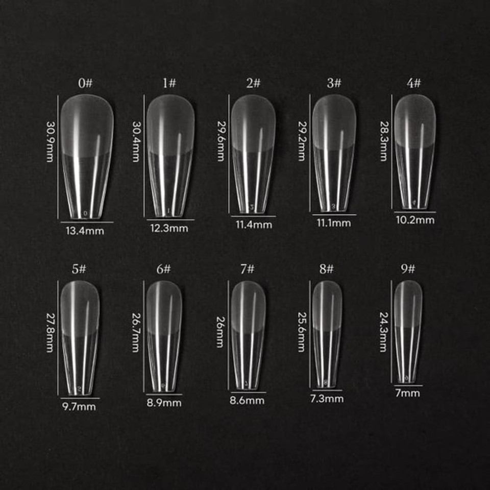 Bluesky Soft Gel Tips - Coffin