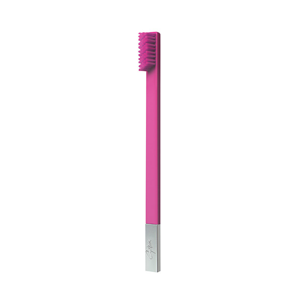 Apriori Bubblegum Pink Silver Soft Toothbrush