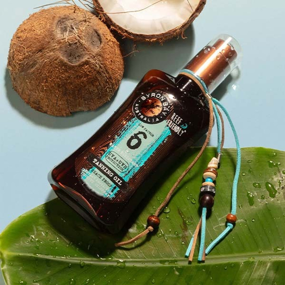 Byron Bay Australia Coconut Tanning Oil Spf 6, 200Ml