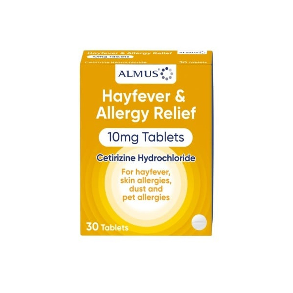Cetirizine Allergy & Hayfever Tablets 30S