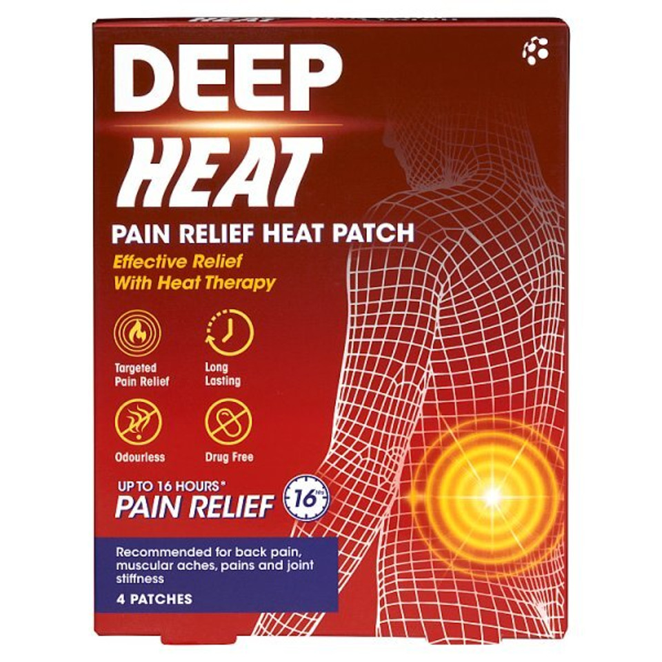 Deep Heat Pain Relief Heat Patch 4S