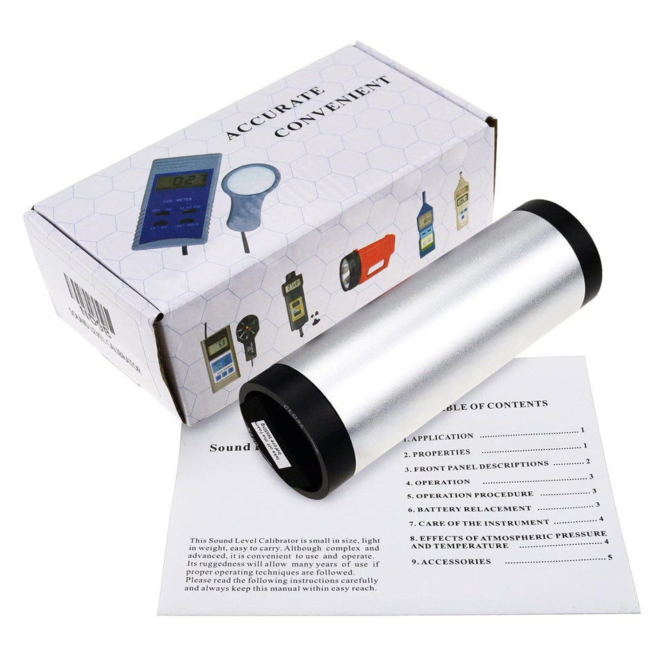 Gain Express Sound Level Meter Acoustical Calibrator 94dB & 114dB output levels for 1 inch and 1/2 inch mic Gain Express Sound Level Meter Acoustical Calibrator 94dB & 114dB output levels for 1 inch and 1/2 inch mic