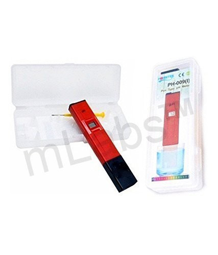 mLabs Digital pH Meter with LED display and attached electrode, suitable for precise pH and mV measurements.​