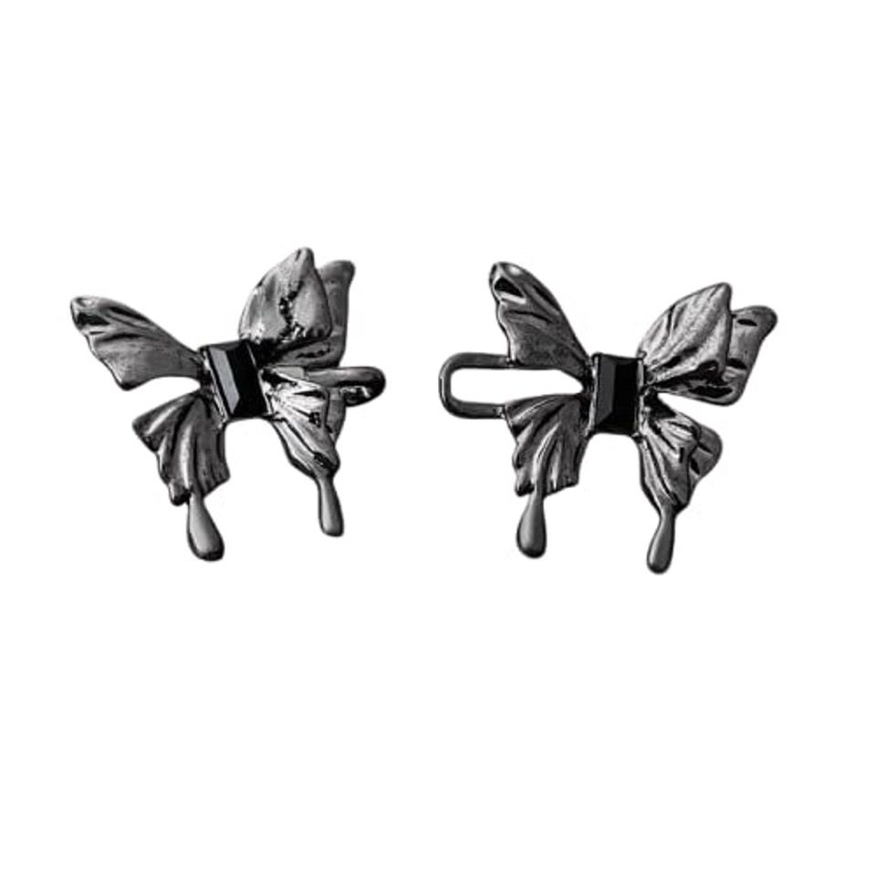 Metal butterfly-style jeans buttons designed for an adjustable waist fit. No-sew, easy to install, and perfect for tightening jeans, pants, and skirts.