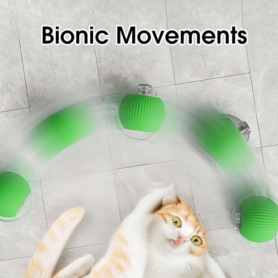 Eptchn Interactive Cat Toy Ball, Active Smart Rolling Balls for Cat, Electric Toy Balls for Indoor Cats