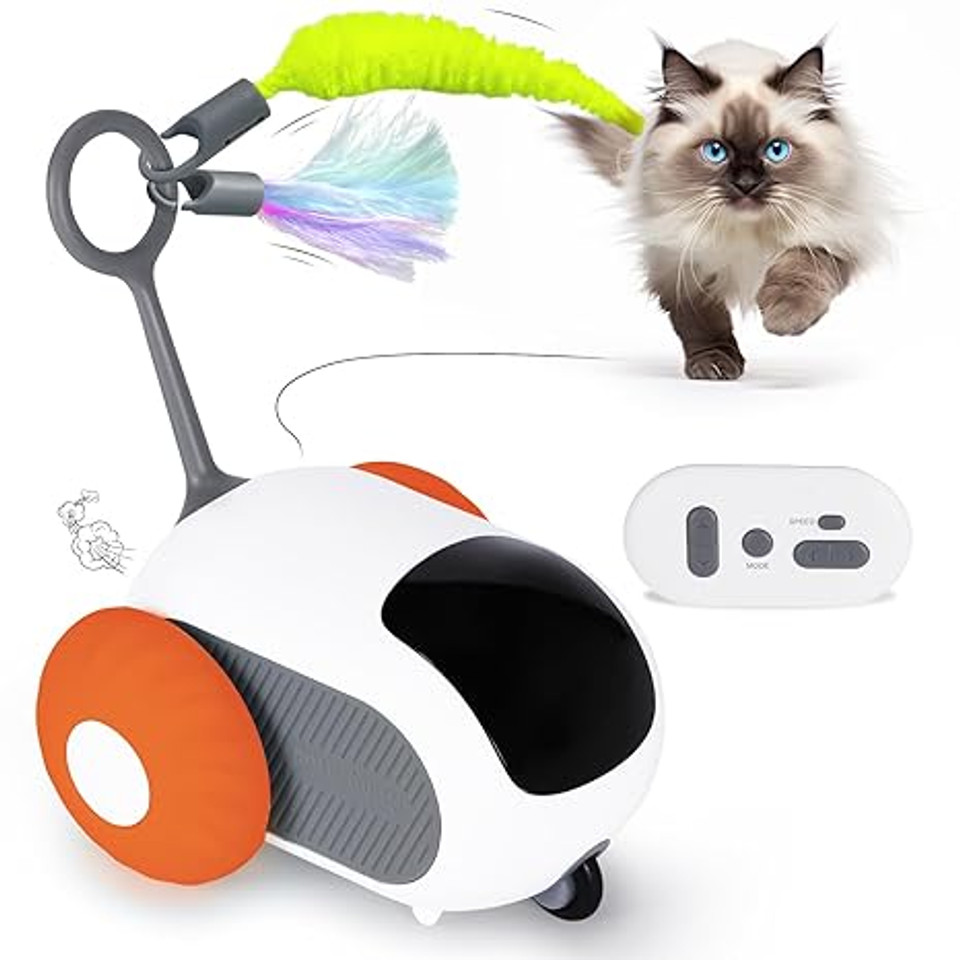 AIPERRO Orange Remote-Controlled Electric Cat Toy – Smart, Rechargeable, Interactive Play for Indoor Cats AIPERRO Orange Remote-Controlled Electric Cat Toy – Smart, Rechargeable, Interactive Play for Indoor Cats