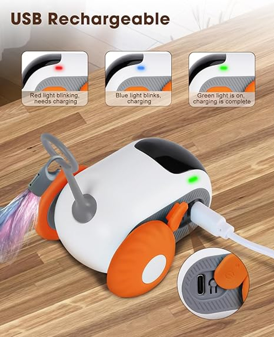 AIPERRO Remote Control Smart Electric Cat Toy (Orange) AIPERRO Remote Control Smart Electric Cat Toy (Orange)