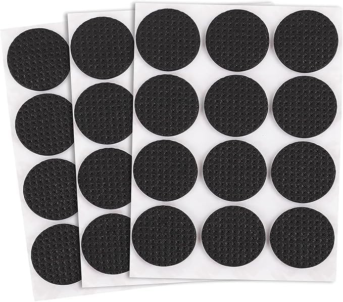 VALUEVIBES Non-Slip Furniture Pads – Set of 48 Round 1 Inch Adhesive Grippers for Sofa, Chair, Table | Anti-Skid Pads for Furniture | Prevents Sliding on Hardwood, Tile & Wood Floors (48, Square)