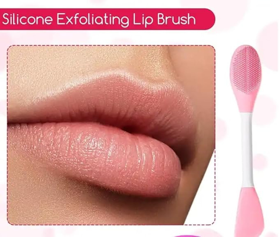 Double-Headed Facial Treatment Brush – Silicone Face Mask Brush & Scrubber | Face Wash Brush & Mask Applicator for Skincare (PINK) Double-Headed Facial Treatment Brush – Silicone Face Mask Brush & Scrubber | Face Wash Brush & Mask Applicator for Skincare (PINK)