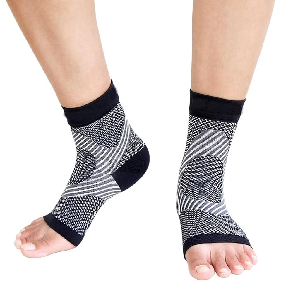Compression Ankle Brace Sleeves – Foot Support for Plantar Fasciitis, Pain Relief & Sports Recovery Compression Ankle Brace Sleeves – Foot Support for Plantar Fasciitis, Pain Relief & Sports Recovery