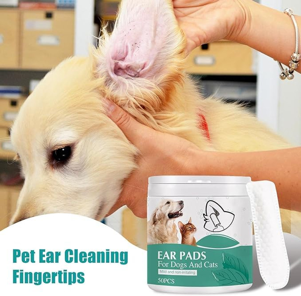 Dog Ear Cleaning fingure Wipes- Ear Cleaner Finger Wipes, Pet Teeth Cleaning Finger Cots, Clean Ear Finger Pads for Dogs, Best Teeth Finger Pads, Thick Dog Cleaning Wipes(50pcs) Dog Ear Cleaning fingure Wipes- Ear Cleaner Finger Wipes, Pet Teeth Cleaning Finger Cots, Clean Ear Finger Pads for Dogs, Best Teeth Finger Pads, Thick Dog Cleaning Wipes(50pcs)