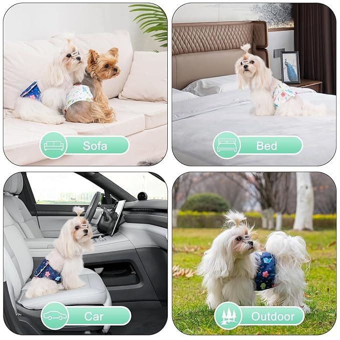Reusable Male Dog Diapers – Washable Belly Bands for Small Dogs | Absorbent Wraps for Incontinence, Excitable Urination(Packof1)