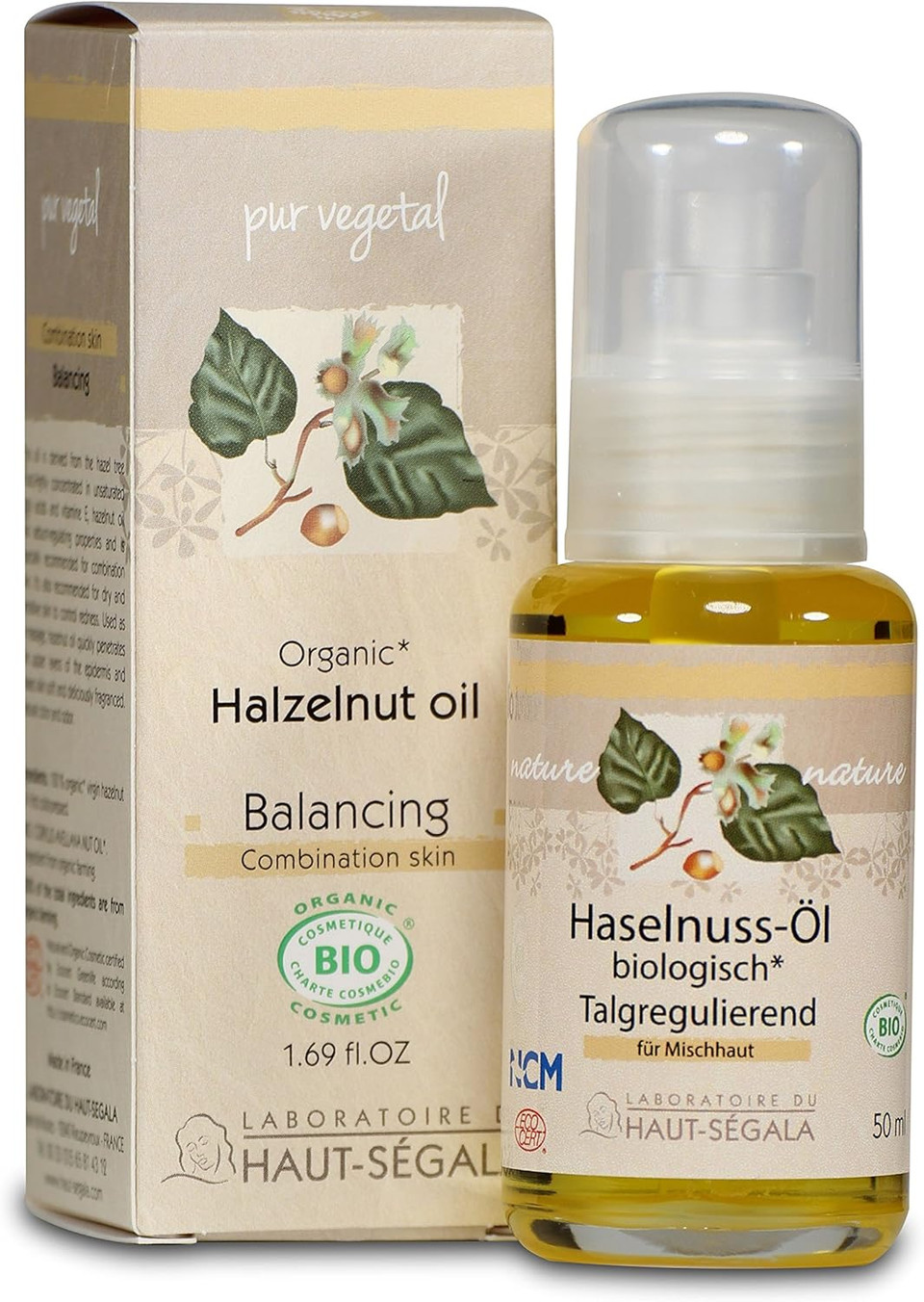 Laboratoire Du Haut-Segala Organic Virgin Hazelnut Oil, 50 ml