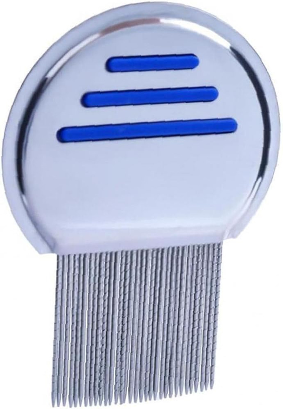 Ruluti 1 Pc Lice Removal Comb Stainless Steel Reusable Headlice Nit Removal Lice Comb Grooves for Kids Adults Pets Head Lice Treatment Removes Louse