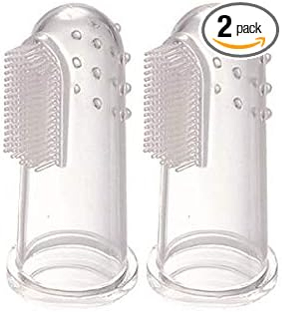 Bickiepegs Baby Infant Care Finger Teething Tooth Brush and Gum Massager 2 Pack