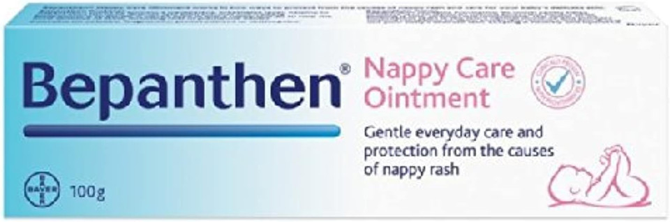 Bepanthen Nappy Care Ointment | Nappy Cream with Provitamin B5 | Suitable for Newborns Skin, 100g
