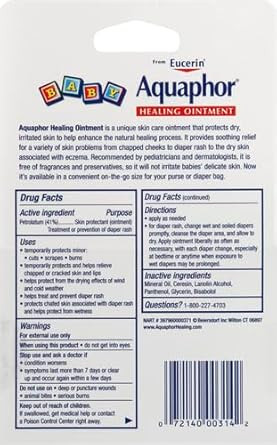Aquaphor Baby Healing Ointment Advanced Therapy 2 tubes 0.35 oz each