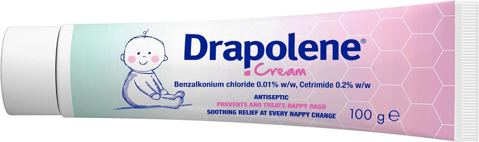 Drapolene® Cream 100g Tube | Prevents and Treats Nappy Rash | Soothes and Protects Baby's Bottom from Newborn Onwards