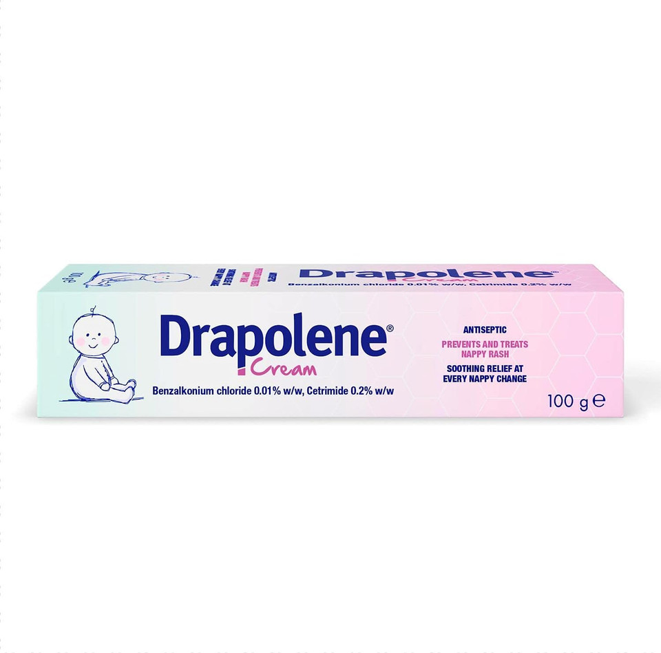 Drapolene® Cream 100g Tube | Prevents and Treats Nappy Rash | Soothes and Protects Baby's Bottom from Newborn Onwards